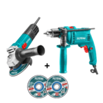 Pack Meuleuse 710W + Perceuse 680W+ 2 disque  Total