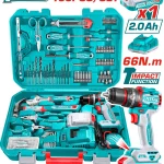 Visseuse avec Coffret d’Outils à Main – 165 Pièces Total