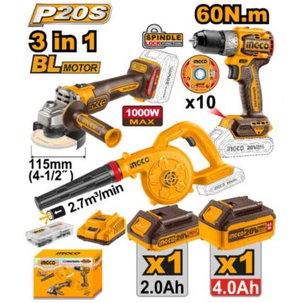 kit combo sans fil INGCO