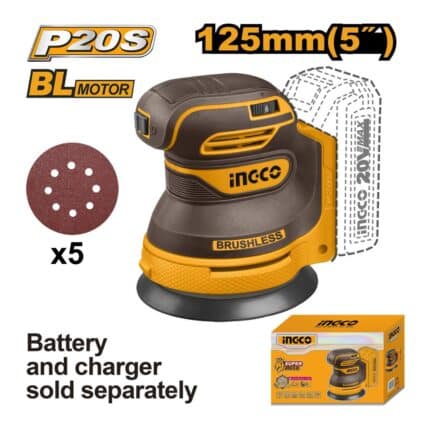 Ponceuse vibrante 20V (SANS BATTERIE/CHARGEUR) INGCO