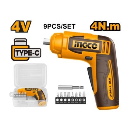 Tournevis Électrique 4V Poignée Rotative INGCO