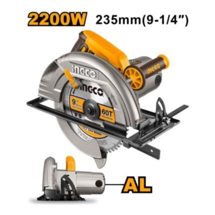 Scie circulaire 235mm 2200W + 1 lame INGCO